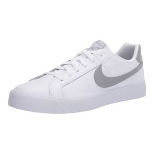 NIKE Men's Court Royale AC Sneakers 8M White/Light Smoke Grey VGC!